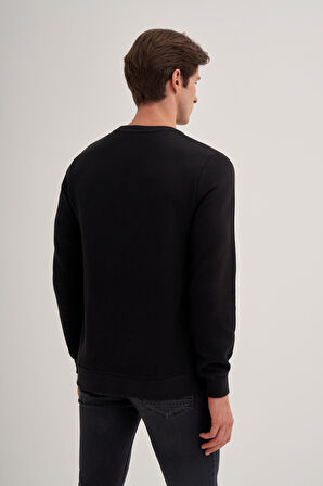 Caz 52350 Bıs.Yk. Sweatshirt,Siyah,L