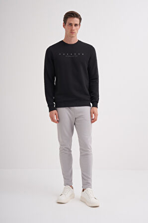 Caz 52350 Bıs.Yk. Sweatshirt,Siyah,L
