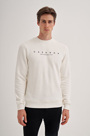 CAZ 52350 Bis.Yk. Sweat,Ekru,M