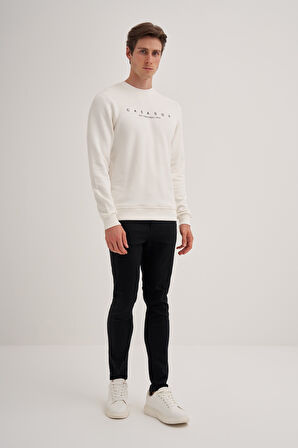 CAZ 52350 Bis.Yk. Sweat,Ekru,M