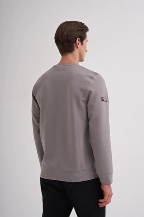 Cazador Regular Fit Scuba Kumaş Pamuk Karışımlı S-line Baskılı Sweatshirt-52380