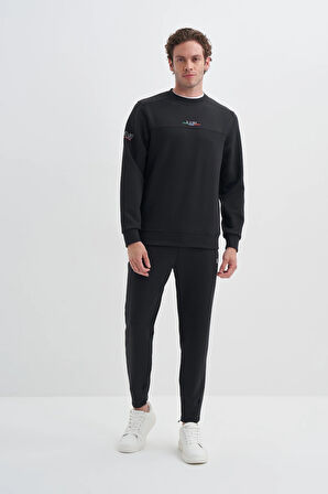 Cazador Regular Fit Scuba Kumaş Pamuk Karışımlı S-line Baskılı Sweatshirt-52380