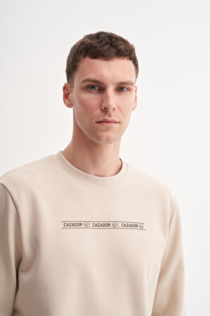 Cazador 53270 Erkek Bisiklet Yaka Sweatshirt