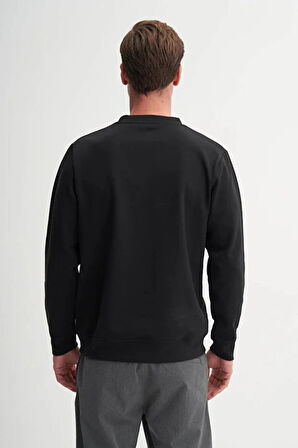 Cazador CAZ 53290 BİSİKLET YAKA ERKEK SİYAH SWEAT (25 KIŞ)