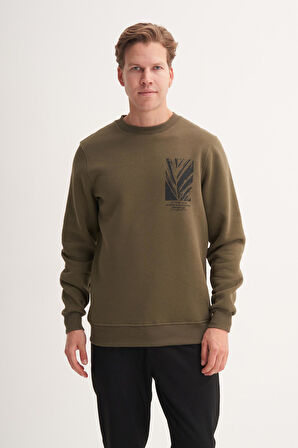 Cazador 53805 Erkek Bisiklet Yaka Sweatshirt