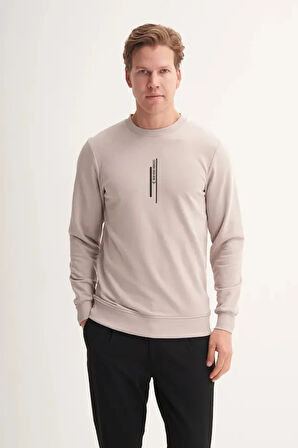 Cazador Slim Fit Mevsimlik 3 İplik Pamuk Karışımlı Sweatshirt-54185