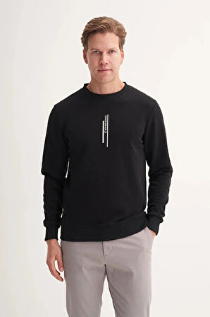 Cazador Slim Fit Mevsimlik 3 İplik Pamuk Karışımlı Sweatshirt-54185
