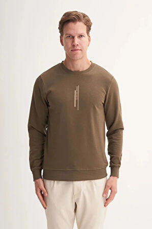 Cazador Slim Fit Mevsimlik 3 İplik Pamuk Karışımlı Sweatshirt-54185