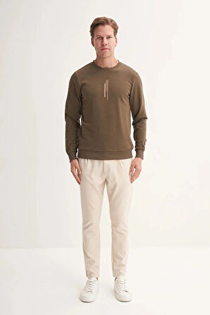 Cazador Slim Fit Mevsimlik 3 İplik Pamuk Karışımlı Sweatshirt-54185