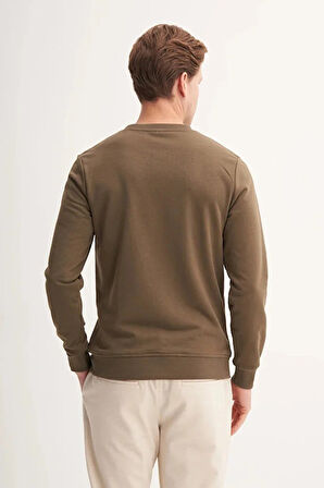 Cazador Slim Fit Mevsimlik 3 İplik Pamuk Karışımlı Sweatshirt-54185
