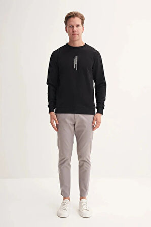 Cazador Slim Fit Mevsimlik 3 İplik Pamuk Karışımlı Sweatshirt-54185