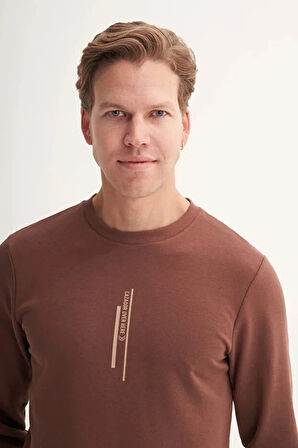 Cazador Slim Fit Mevsimlik 3 İplik Pamuk Karışımlı Sweatshirt-54185