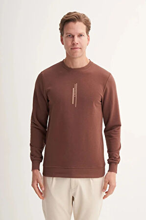 Cazador Slim Fit Mevsimlik 3 İplik Pamuk Karışımlı Sweatshirt-54185