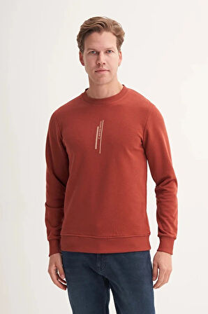 Cazador Slim Fit Mevsimlik 3 İplik Pamuk Karışımlı Sweatshirt-54185