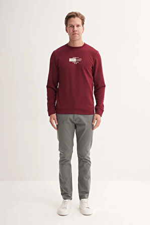 Cazador Slim Fit Mevsimlik 3 İplik Pamuk Karışımlı Sweatshirt-54160