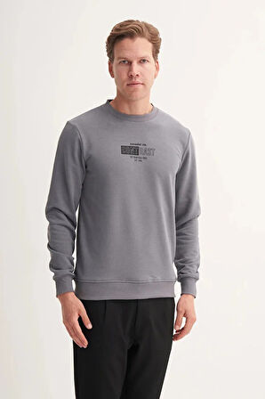 Cazador Slim Fit Mevsimlik 3 İplik Pamuk Karışımlı Sweatshirt-54160