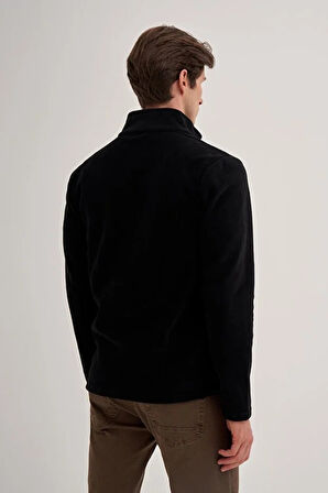 CAZ 56330 DİK YK. POLAR SWEAT HIRKA SİYAH