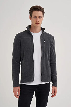 CAZ 56330 DİK YK. POLAR SWEAT HIRKA ANTRASİT