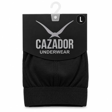 Cazador Erkek Boxer Düz Siyah 