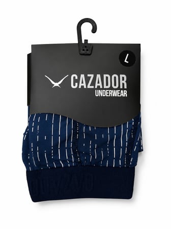 Cazador Erkek Boxer Desenli Pamuklu ve Likralı 93030
