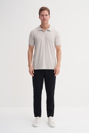 Cazador  Polo  T-shirt Erkek Regular Fit  Viskon 42040 A.Gri