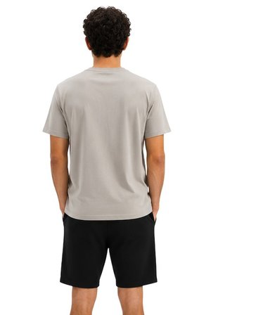 Cazador Bisiklet Yaka Regular Fit Rahat Likralı Düz Erkek Tişört Gri 41420