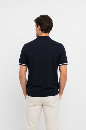Cazador Erkek Triko Lacivert Polo Yaka Tshirt 34260