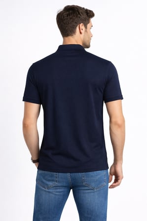 Cazador Erkek Polo Yaka Tshirt 44095 Lacivert Regular Fit
