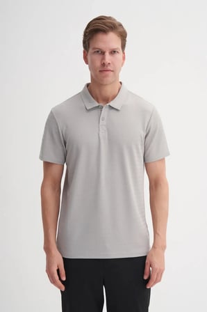 Polo Yaka Erkek Gri Tişört CAZ 40480