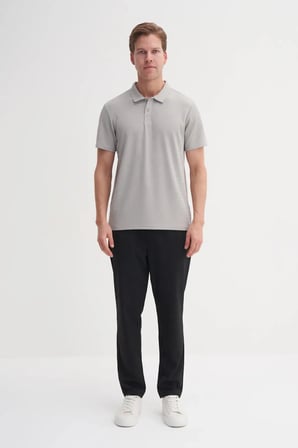 Polo Yaka Erkek Gri Tişört CAZ 40480