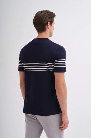 Cazador Erkek Bisiklet Yaka Triko Tshirt 30400 Lacivert