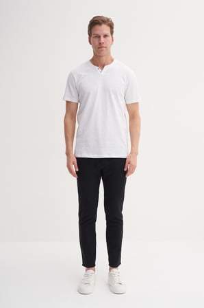 Cazador 42270 Erkek Beyaz Patlı Tshirt
