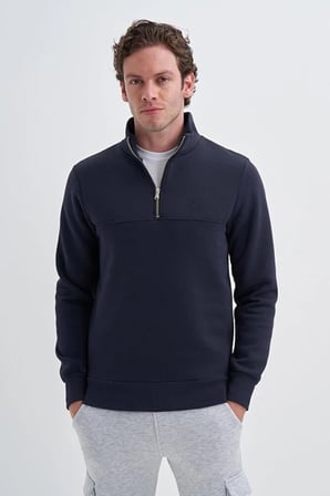 56180 Erkek Dik Yaka Sweat