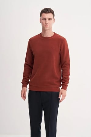 Erkek Caz 56400 Selanik Bıs.Yk. Sweat Kiremit