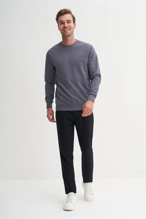 Caz 56100 3 Ipl. Basıc Sweat Erkek Koyu Gri 26kc56100