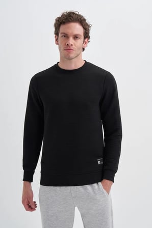 Caz 50460 Bıs.yk. Sweat Erkek Siyah 26kc50460-199