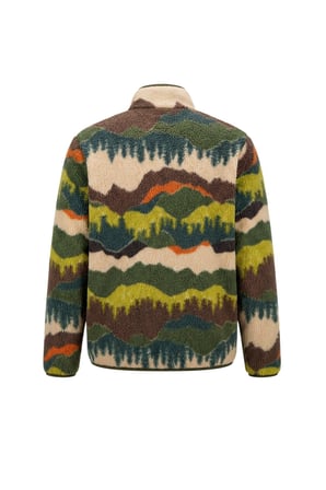 Cazador Erkek Haki Caz Kürklü Sweat Hırka Sweatshirt 55620