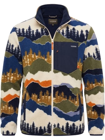 Cazador Erkek İndigo Caz Kürklü Sweat Hırka Sweatshirt 55620