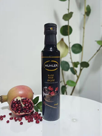 MUHLER %100 Nar Ekşisi 350gr- Cam Şişe (2 Adet X 350gr = 700gr)