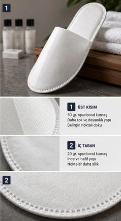 Tek Kullanımlık Otel Terliği 50 Adet