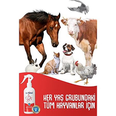 Vetürel Kedi Köpek Yara ve Deri Bakım Spreyi Refil 300 ml