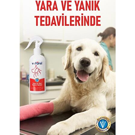 Vetürel Kedi Köpek Yara ve Deri Bakım Spreyi Refil 300 ml