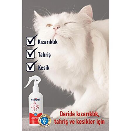 Vetürel Kedi Köpek Yara ve Deri Bakım Spreyi Refil 300 ml