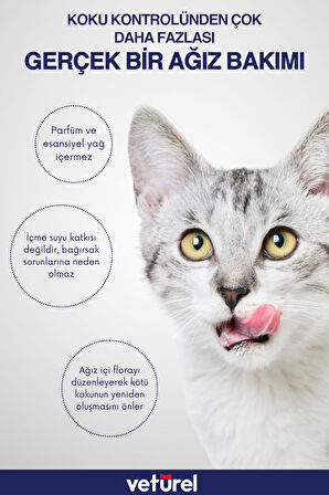 Kedi Ağız Kokusu Giderici Diş Eti Yarası Plak Tartar Önleyici Köpek Ağız Kokusu Günlük Sprey 2x100ml