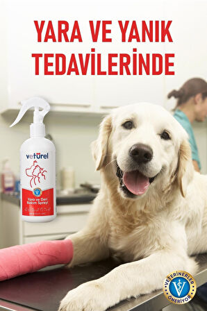 Kedi Köpek Yara Deri Günlük Bakımı Yanık Kızarıklık Tahriş Hot Spot Hipokloröz Yara Spreyi 2x300ml