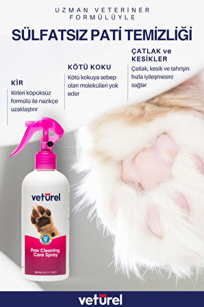 Kedi Aknesi Pati Bakımı Kedi Tüy Sağlığı Kedi Pati Temizleme Pati Temizleyici 300ml Kedi Yüz Bakımı