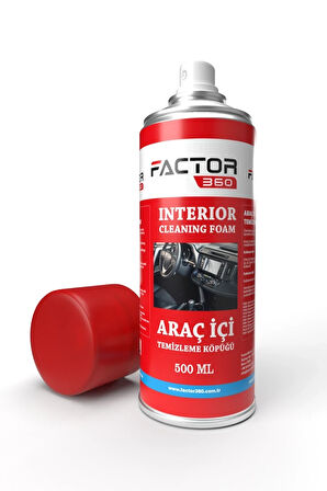 Factor360 Araç İçi Temizleme Köpüğü (Interior Cleaning Foam) Aerosol 500 ML