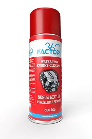 Factor360 Susuz Motor Temizleme Spreyi - Waterless Engine Cleaning Spray Aerosol 500 ML