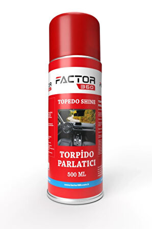 Factor360 Torpido Parlatıcı Sprey - Torpedo Shine Spray Aerosol 500 ML