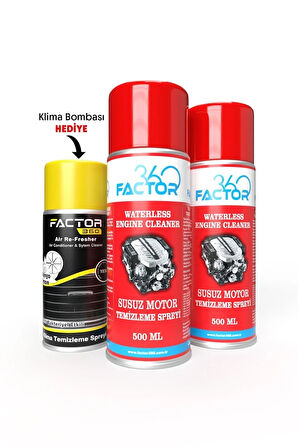 Factor360 Susuz Motor Temizleyici Sprey (Engine Cleaner) 2 Adet